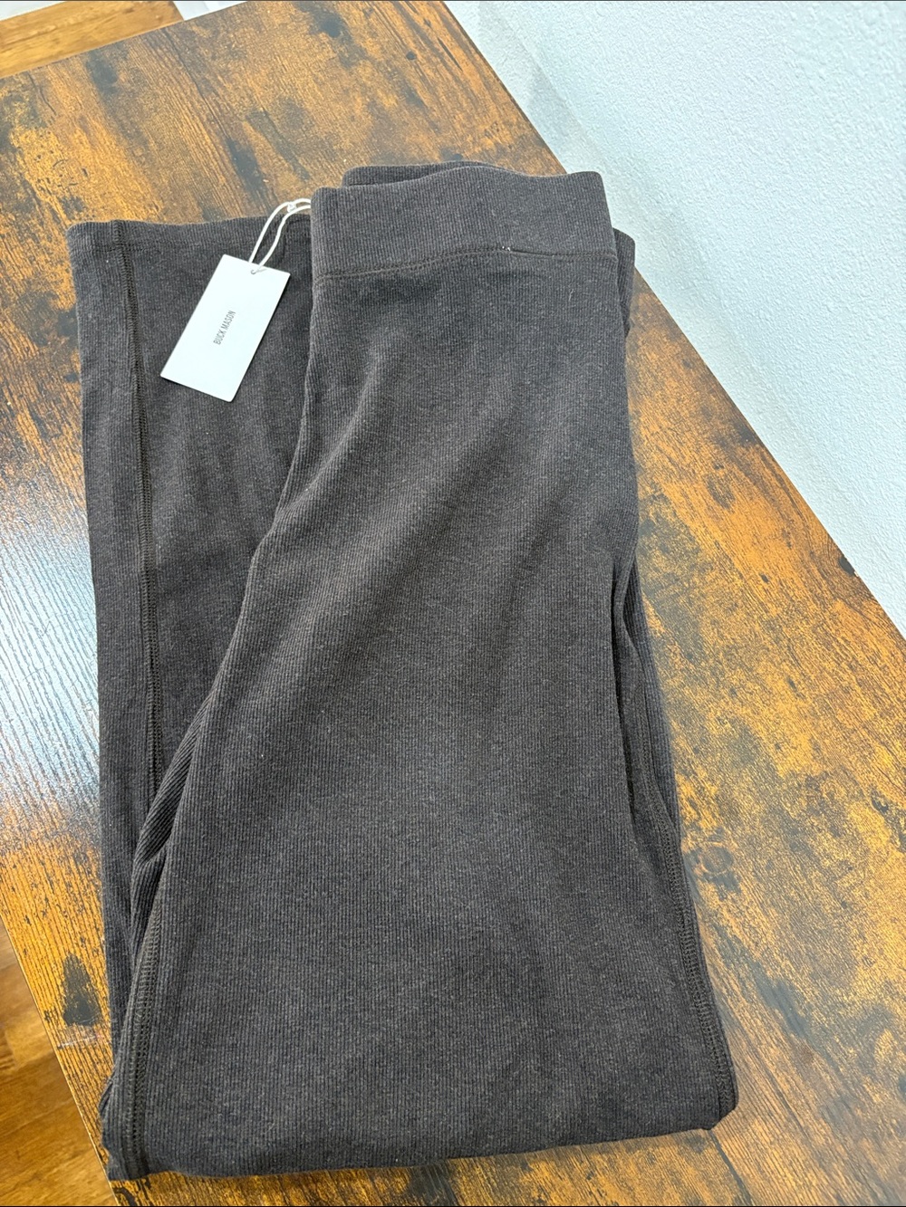 Buck Mason Marled Firewood Surplus Rib Weekender Pant Large NWT $98
